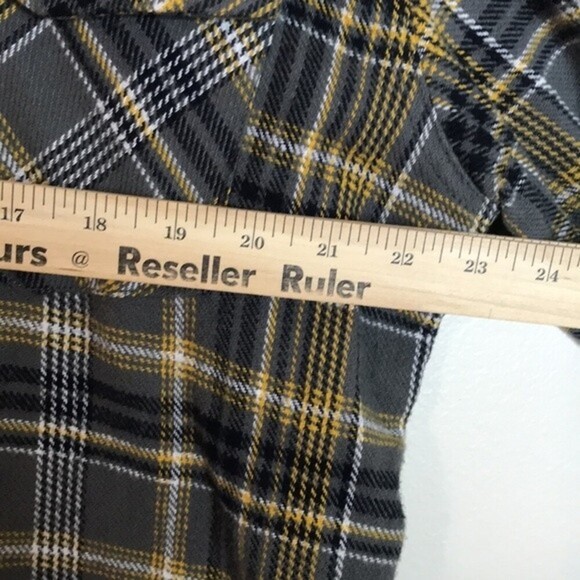 Dickies mens flannel button down long sleeve cotton shirt size large - Picture 6 of 11